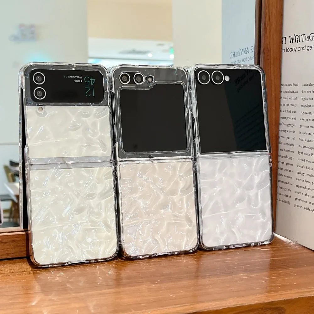 Transparent Water Ripple Slim Case for Samsung Galaxy Z Flip