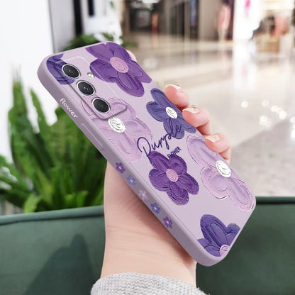 Purple Flower Case For Samsung