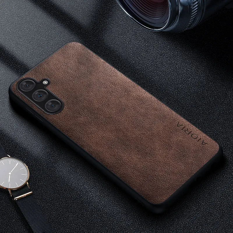 Premium Leather Case For Samsung