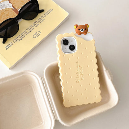 Funny Rilakkuma Bear Case For iPhone (Silicone)