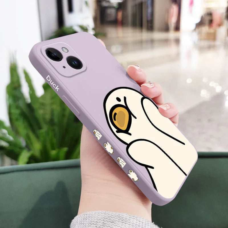 Cutie Duck Silicone Phone Case For iPhones-Phone-case-Casever