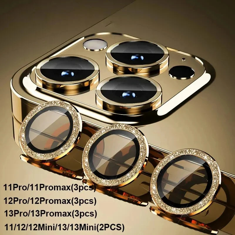 Glittering Diamond Camera Lens Protector