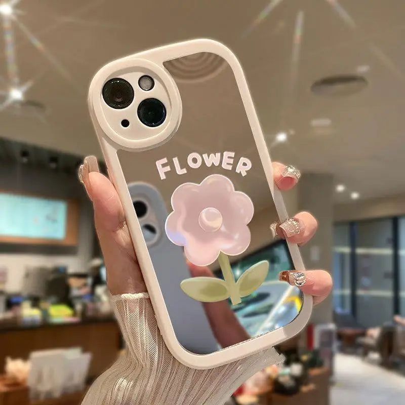 Flower Mirror Case