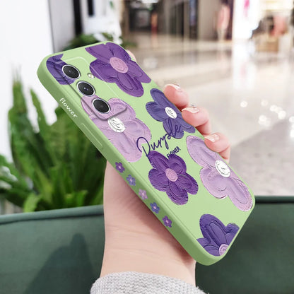 Purple Flower Case For Samsung