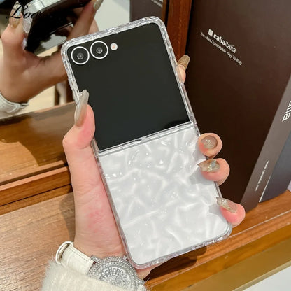 Transparent Water Ripple Slim Case for Samsung Galaxy Z Flip