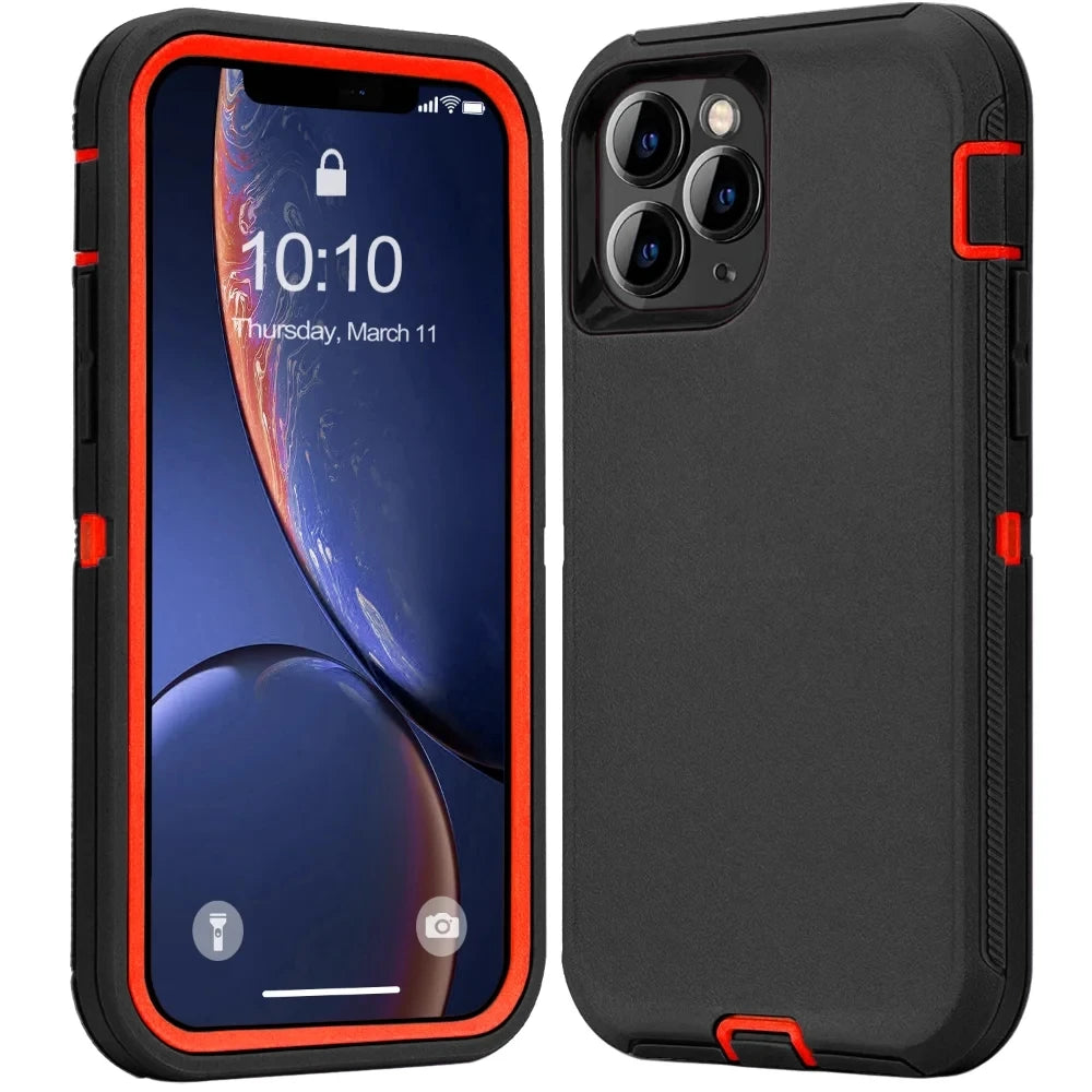 3 IN 1 Heavy Duty Shockproof Case For iPhone-Phone-case-Casever