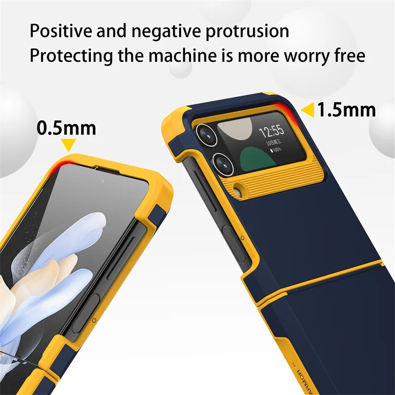 Telescopic Hinge Silicone Case For Samsung Galaxy Z Flip(Shockproof)-Phone-case-Casever