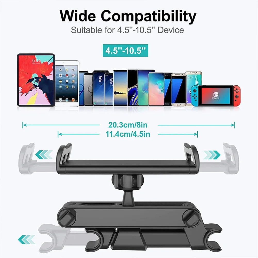 Universal Car Back Seat Headrest Mount Holder For iPad Air 4-11 Inch 360 Rotation Mini Tablet PC Auto Car Phone Holder Stand  Casever